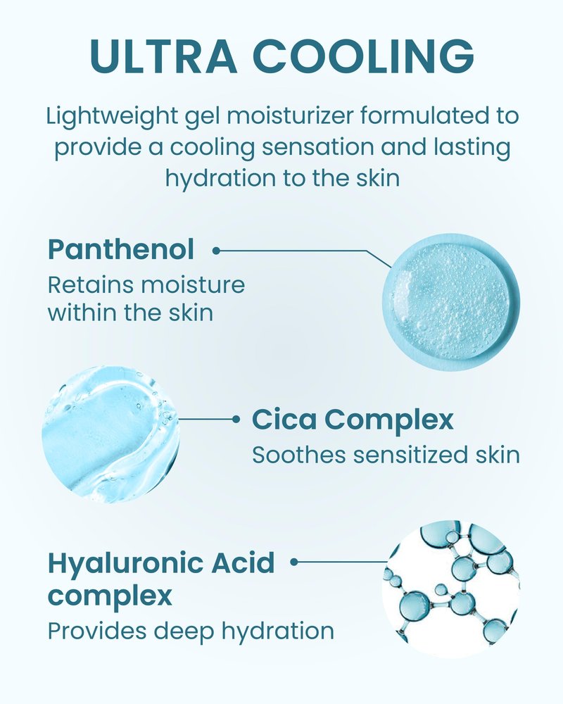 BEYOND Angel Aqua Moisture Cream (10.2 fl oz, Pack of 2) - Vegan Cooling Face Gel Moisturizer - Hydrating & Soothing Cica, Hyaluronic Acid, Panthenol - Korean Skin Care, Value Size Skincare Set