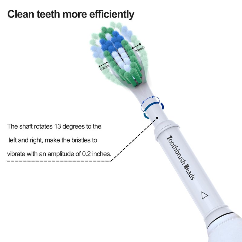 Replacement Toothbrush Heads for Oral B Electric Toothbrush Precision Clean Brush Heads Refill Compatible with Oral B Braun Pro Smart Genius Toothbrushes