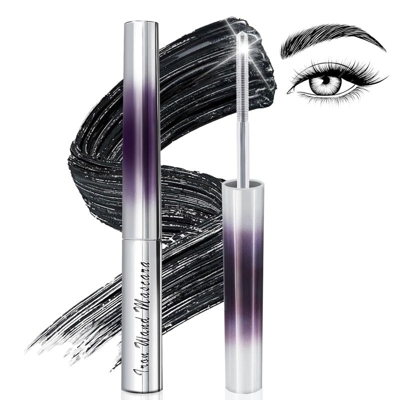 3D Curling Iron Wand Mascara - Waterproof, Long-Lasting, Smudge-Proof Formula | Thick, Clear Eyelashes (1 Pc)