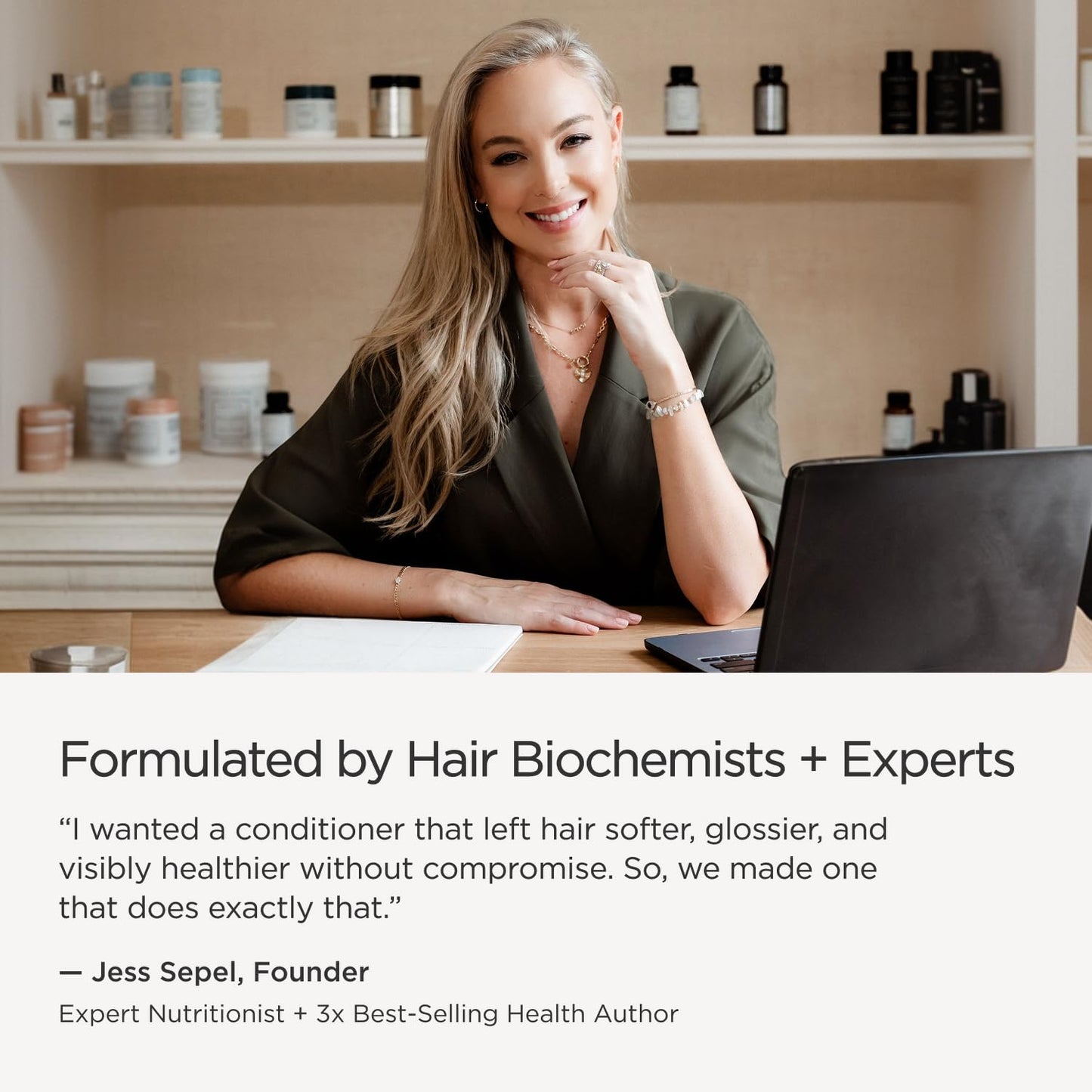 JSHealth Nourishing Conditioner - Vitamin-Enriched Deep Treatment for Dry, Colored Hair - With Keratin, Argan Oil, and Vitamins C & E | Sulfate-Free, Vegan, 350ml