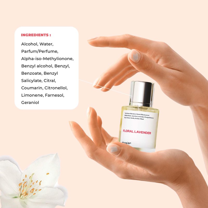 Dossier - Floral Lavender - Eau de Parfum - Inspired by Libre - Long-Lasting Fragrance - Feminine - 1.7 fl oz (50ml)