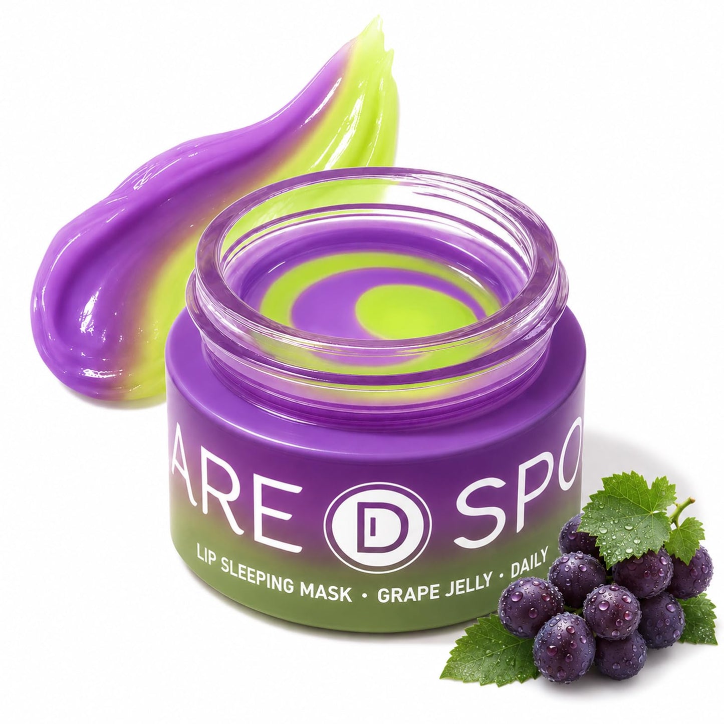 SPODARE Grape Lip Mask, Hydrating Overnight Lip Sleeping Mask, 12g