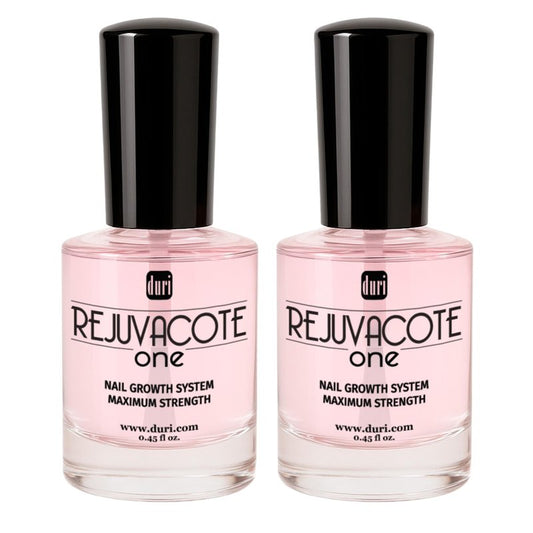 duri Rejuvacote 1 Nail Growth System - Original Maximum Strength Formula - Nail Strengthener and Nail Growth - Base and Top Coat - Pack of 2-0.45 fl. oz.