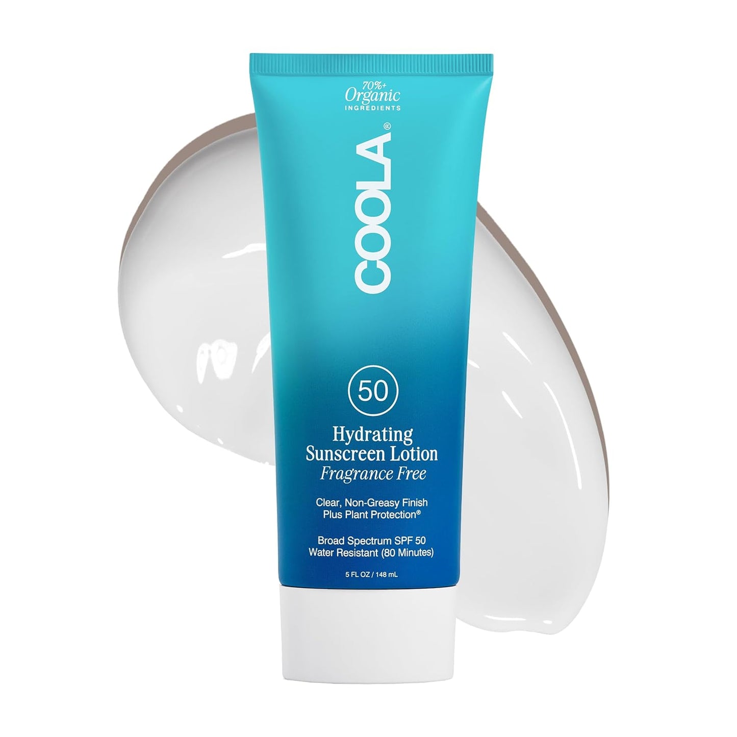 COOLA Organic Sunscreen SPF 50 - Vegan, Gluten-Free Body Lotion for Daily Skin Protection | 5 Fl Oz