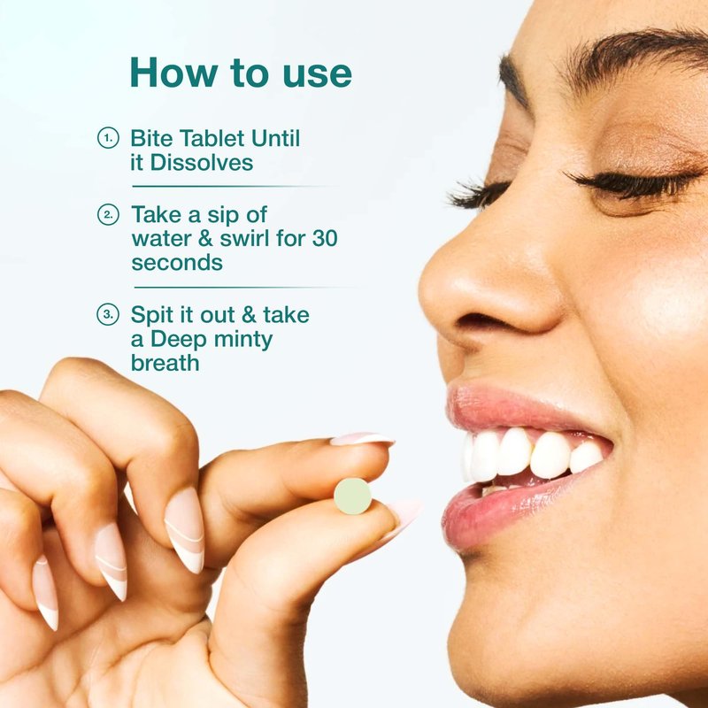 Bargad Mouthwash Tablets – Natural Mint Flavor | 90 Count | Travel-Friendly, Alcohol-Free, Eco-Friendly Oral Rinse Tablets | Freshens Breath, Supports Oral Hygiene | Just Add Water