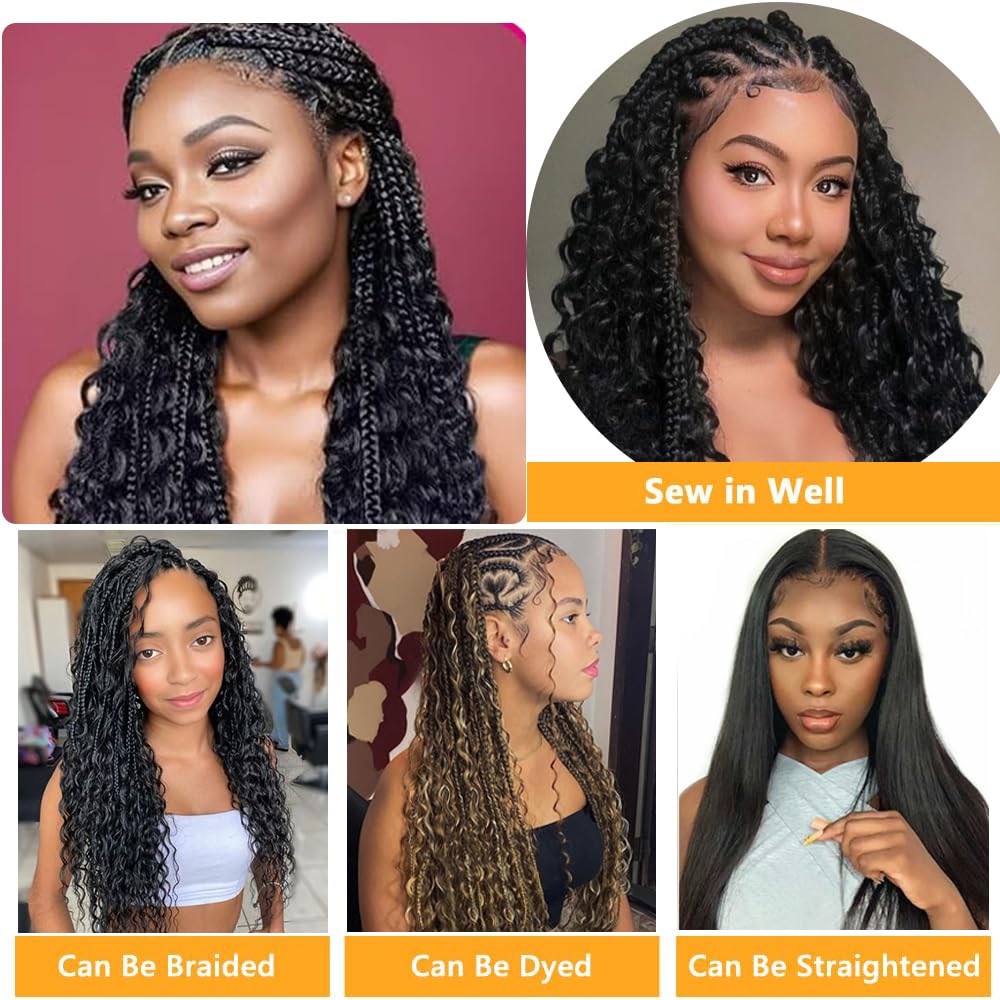 QTHAIR Deep Water Wave Bulk Human Hair For Braiding, 18A, No Weft, 100% Unprocessed Brazilian Water Wave Virgin Hair, one Bundle, Micro Braiding (#1B(Natural Black), 18"-50g, Curly)