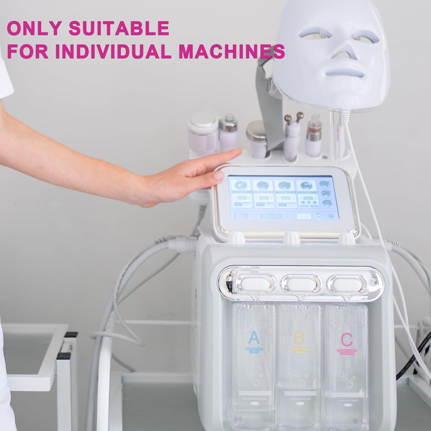 Hydrofacial Device Replacement Parts - A B C Bottle for Elitzia ETLB245/ETLB248 | Essential Beauty Machine Accessories