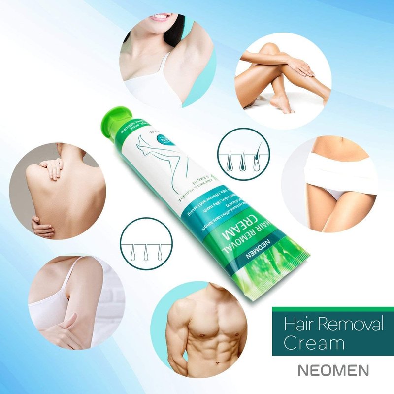 Hair Removal Cream for Sensitive Skin | Painless Depilatory with Aloe Vera & Vitamin E - 3.7 Fl Oz (Pack of 2)