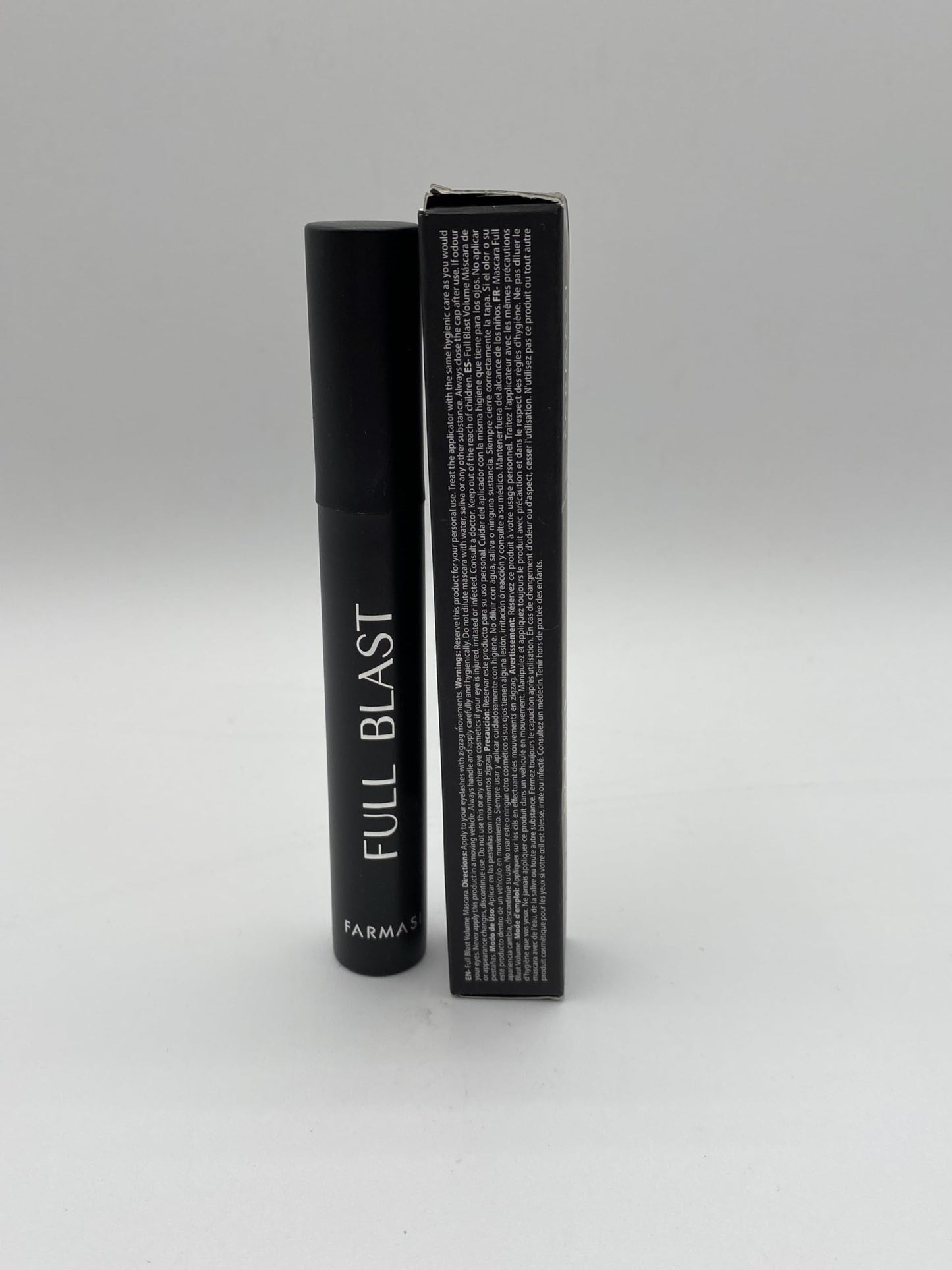 FARMASi Full Blast Softens and Moisturizes Lash Mascara, Ultra Black Makeup, Volumizing, Lengthening, Sunflower Olive and Shorea Wax, Black, 0.33 Fl Oz