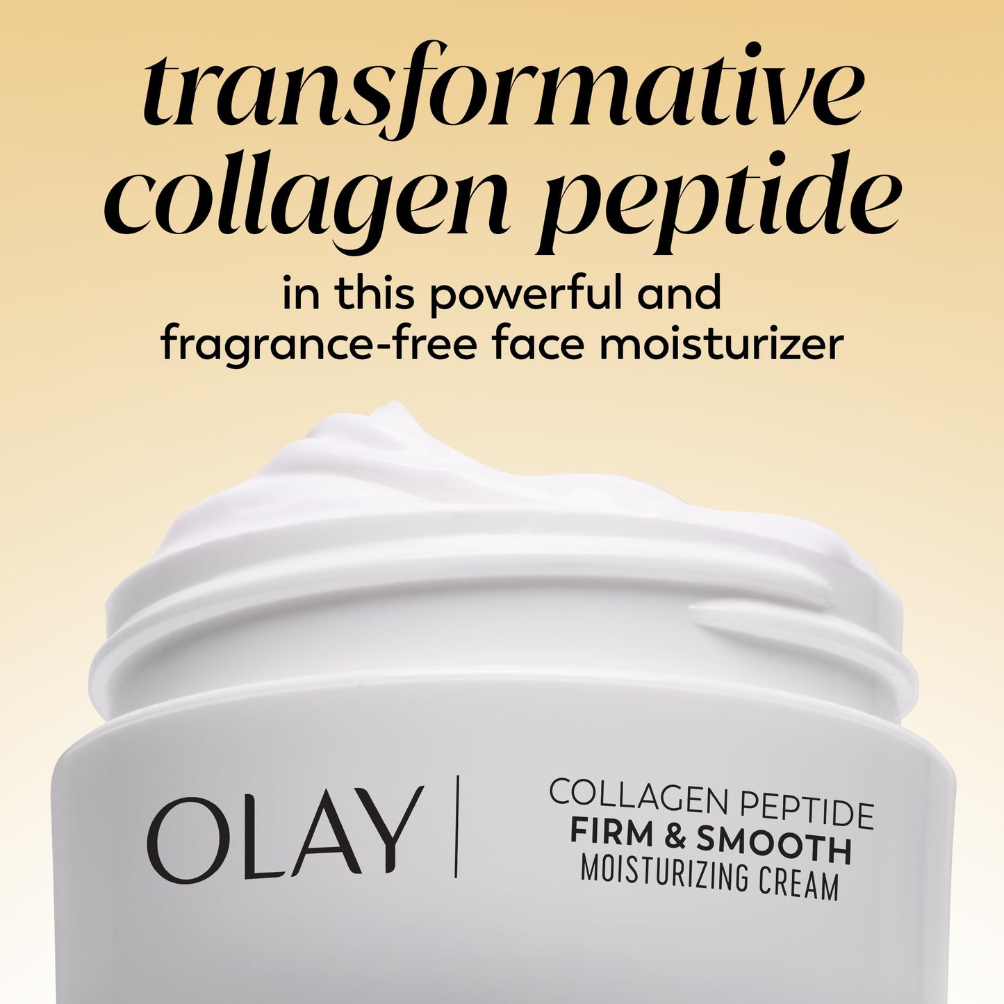 Olay Regenerist Radiance Collagen Peptide Face Moisturizer, Firming and Smoothing Anti Aging Face Cream, Fragrance Free Daily Facial Moisturizer for Hydration, Elasticity, and Wrinkle Appearance, 2 Oz