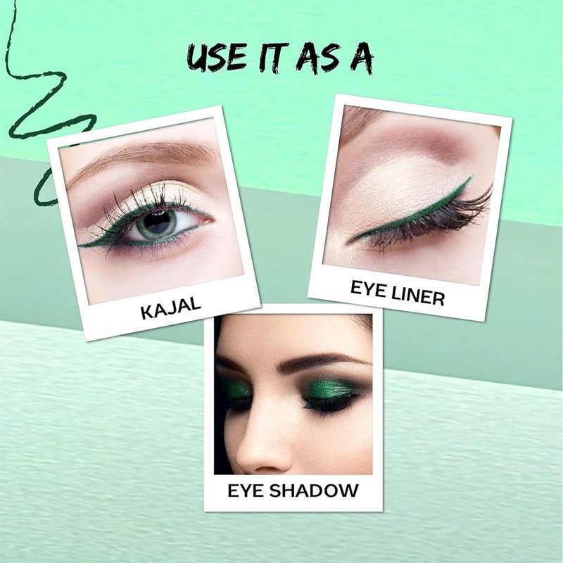 Longwear Eye Pencil - Waterproof & Smudge Proof | 5 Bright Shades Including Forest Green, 0.04 Oz