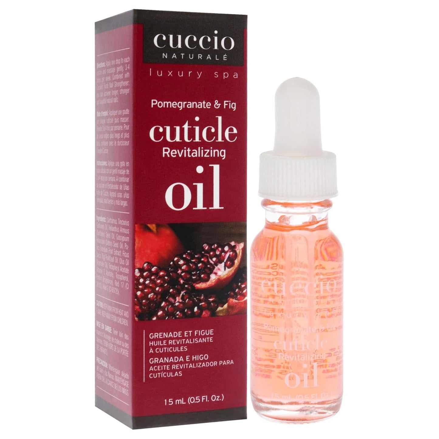 Cuccio Naturale Revitalizing Hydrating Cuticle Oil - Repair Damaged Skin & Nails - Vanilla Bean & Sugar - 2.5 Oz (Pack of 2)