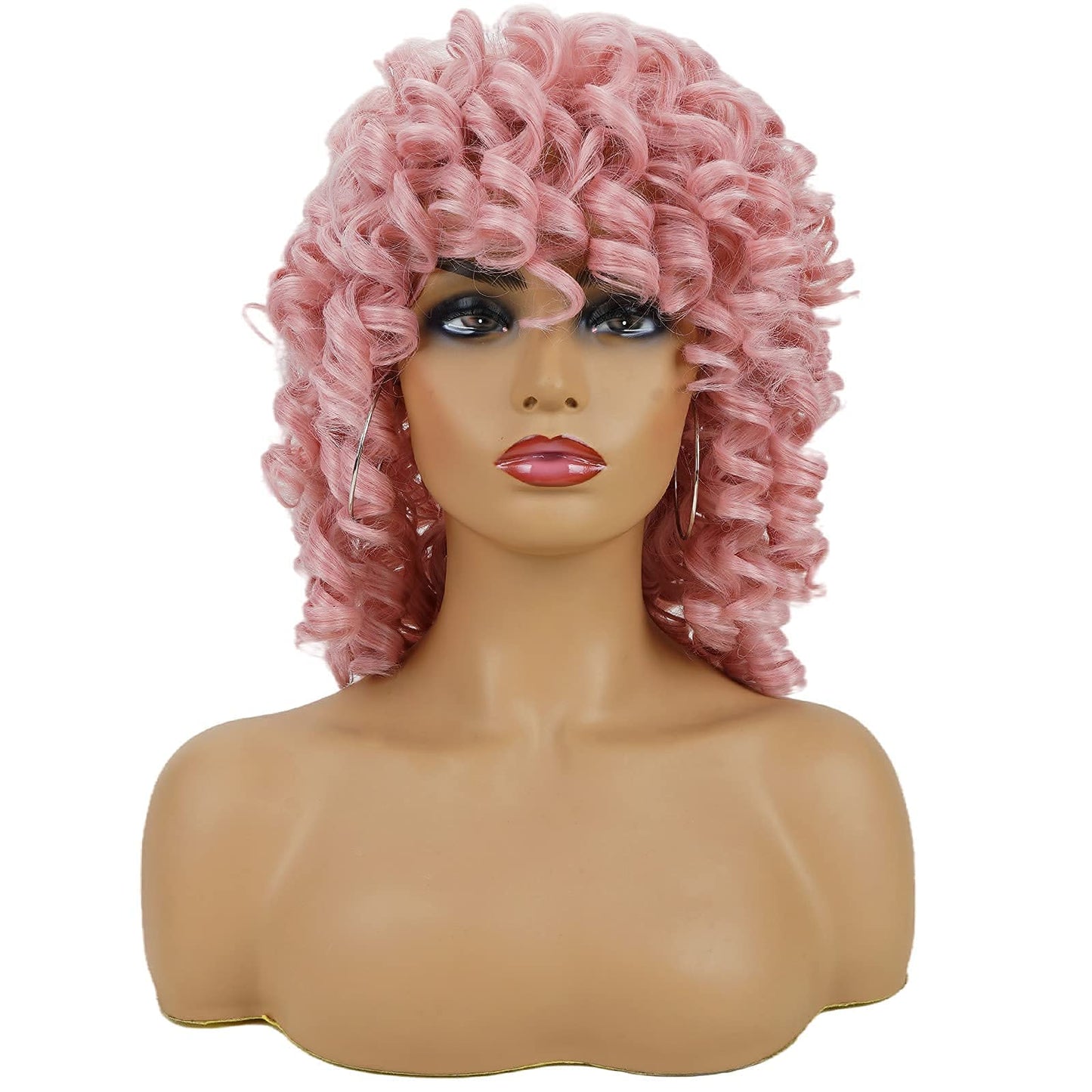 andromeda 2 Pcs Black Wig + Pink Wig