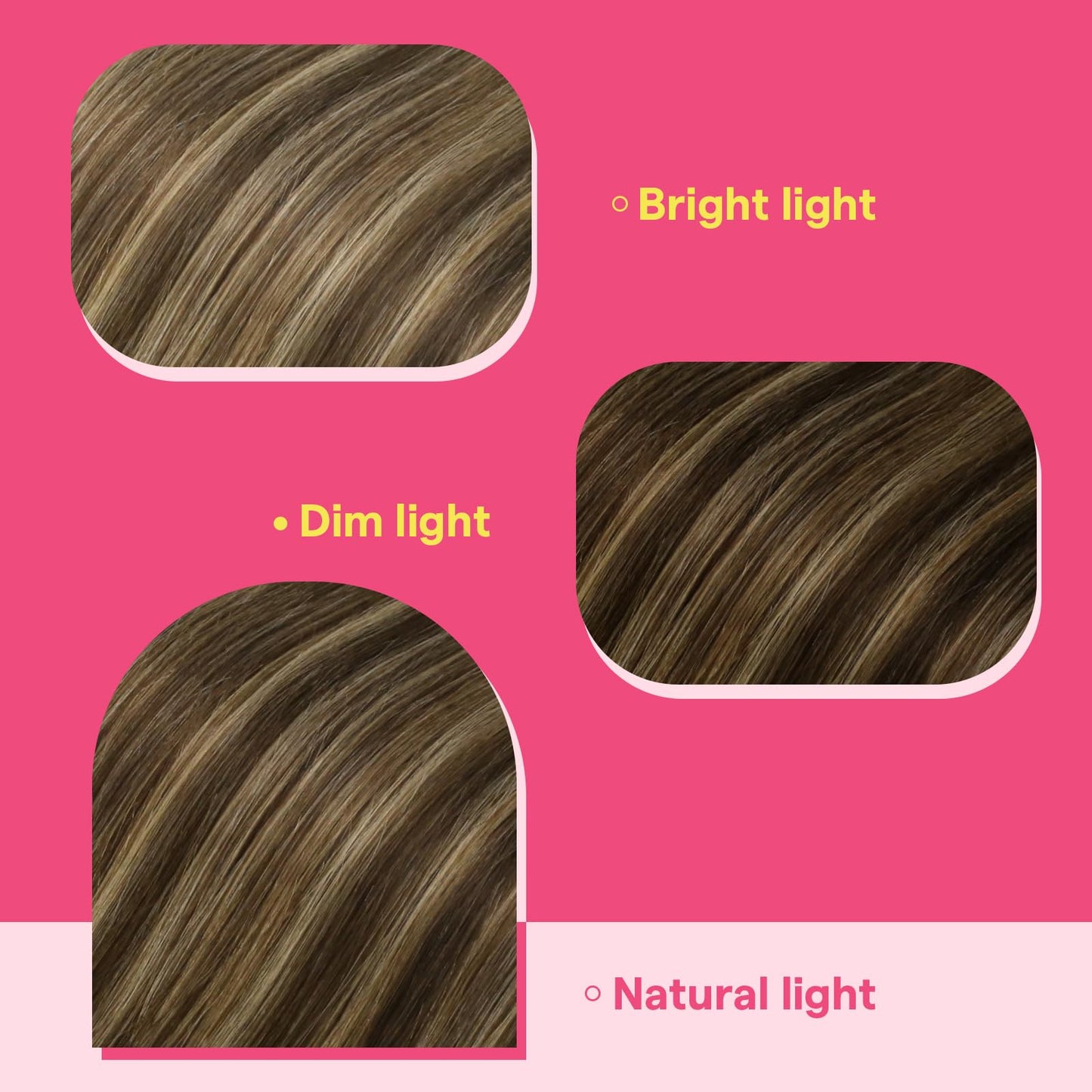 Ve Sunny Human Hair Tape in Extensions 18inch Hair Extensions Tape in Brown mix Blonde Balayage Tape Hair Extensions Real Human Hair Invisible 10Pcs 25G