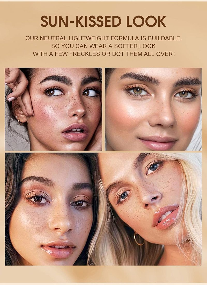 Freckle Pen - Waterproof Long-Lasting Quick Dry Makeup | Natural Lifelike Spots - Dark Brown