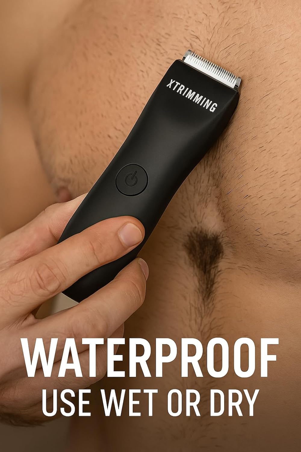 Men's Body Hair Trimmer - Personal Groomer for Smooth Shaving | Waterproof Design, Ergonomic Grip
