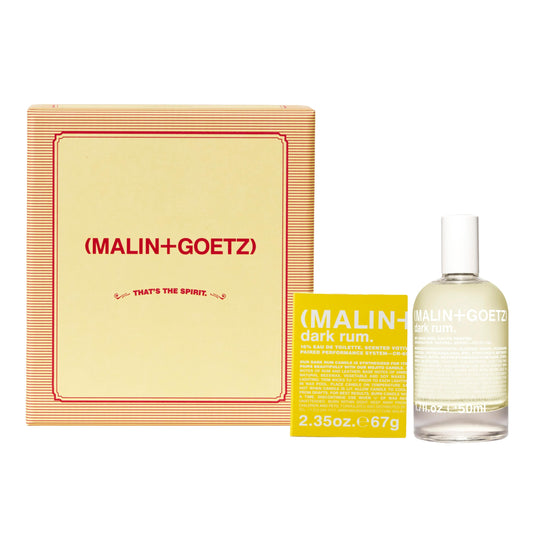 Malin + Goetz Thatâ€™s the Spirit Eau de Parfum + Votive Candle Duo â€“ Rich Fragrance Gift Set, Holiday Perfume Set for Men & Women, Stocking Stuffer for Christmas, Birthday Presents & Gift Baskets