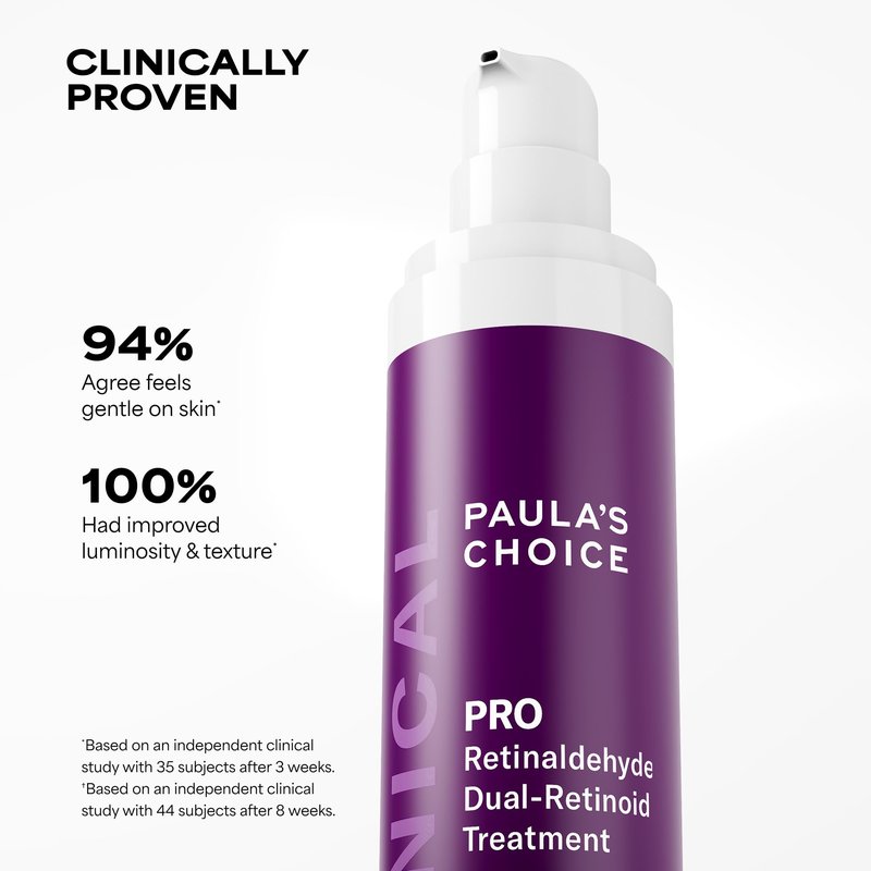 Paula’s Choice Pro Retinaldehyde Dual-Retinoid Advanced Treatment, High Potency Anti-Aging Serum for Breakout-Prone Skin, Radiance & Rough, Bumpy Texture, Fragrance-Free, 0.17 Fl. Oz.