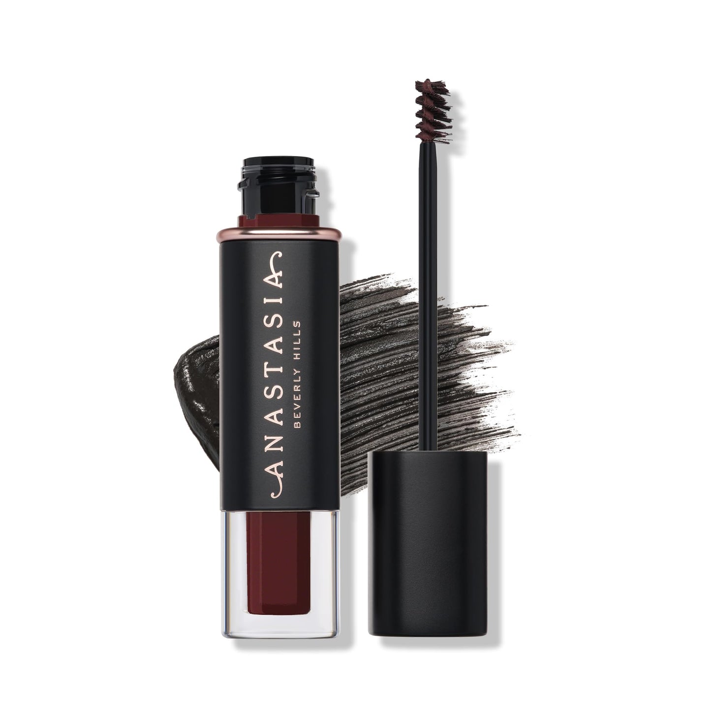 Anastasia Beverly Hills Volumizing Tinted Brow Gel - Lightweight Buildable Volumizing Brow Gel for Natural Tint, Fullness & Definition with Long-Wearing Up to 24-Hour Hold - Ebony