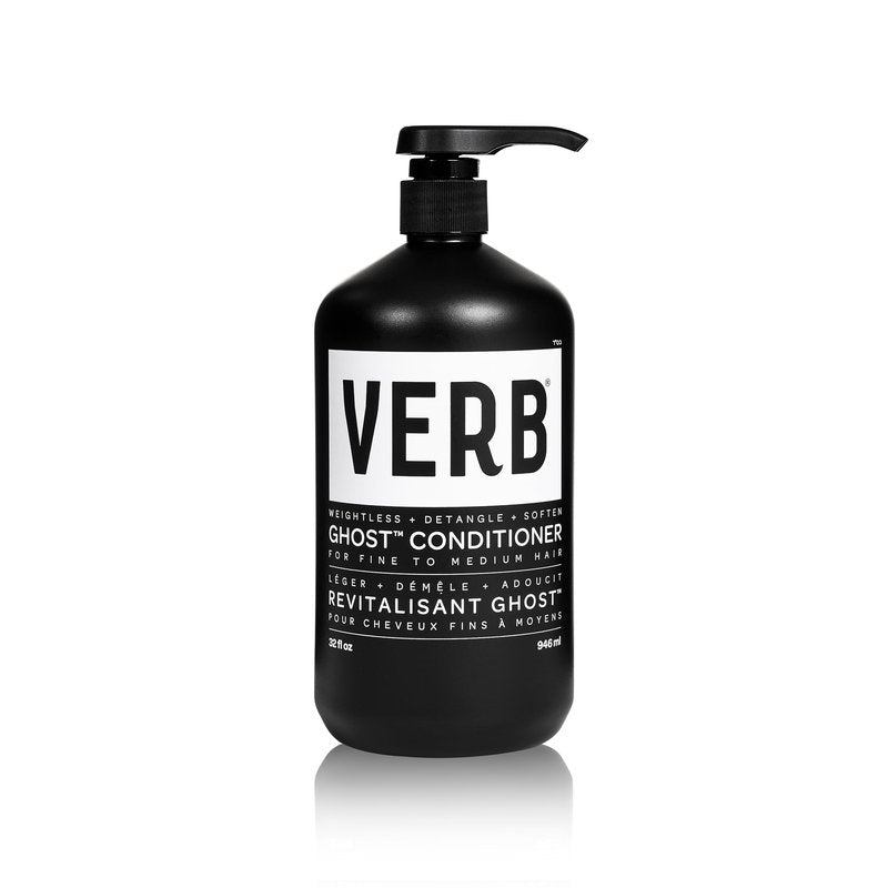 VERB Ghost Conditioner, 32 fl oz- Infused with Moringa Oil -Moisturizes Fine and Weighed Down Hair - Vegan, No Parabens or Harmful Sulfates