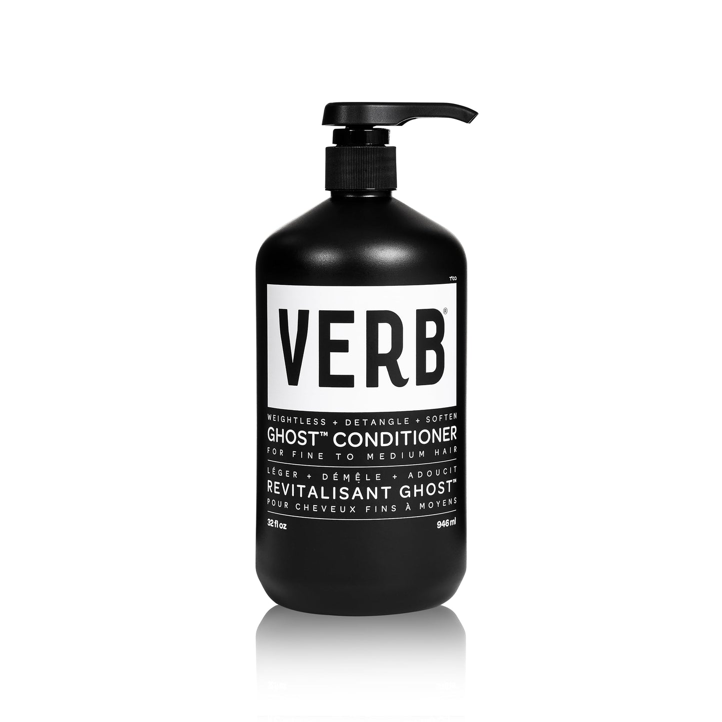 VERB Ghost Conditioner, 32 fl oz- Infused with Moringa Oil -Moisturizes Fine and Weighed Down Hair - Vegan, No Parabens or Harmful Sulfates