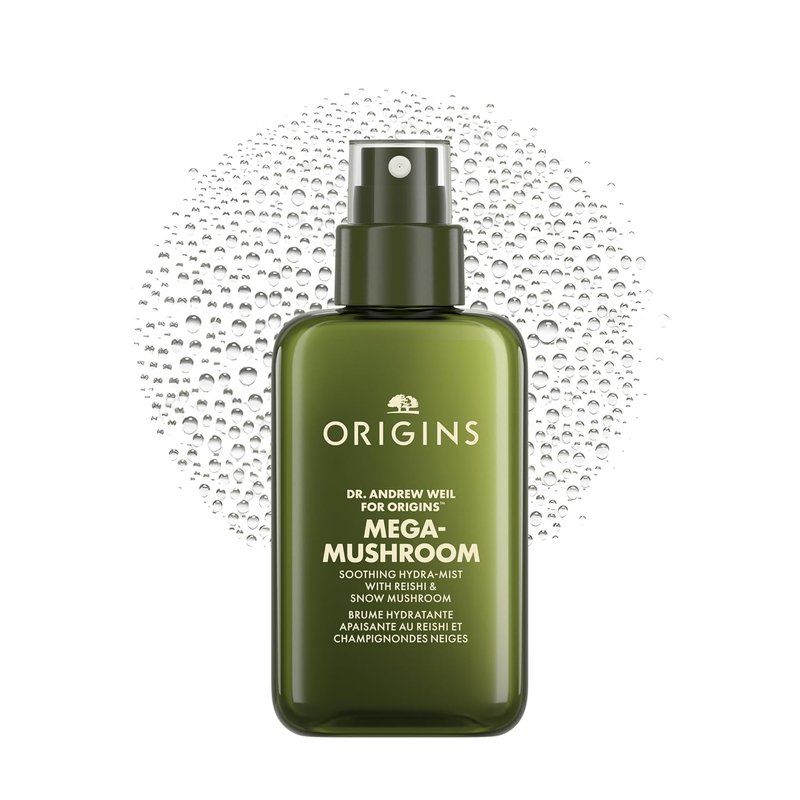 Origins Mega-Mushroom Face Mist - Soothing Hydration with Reishi & Snow Mushroom | 3.4 Fl Oz