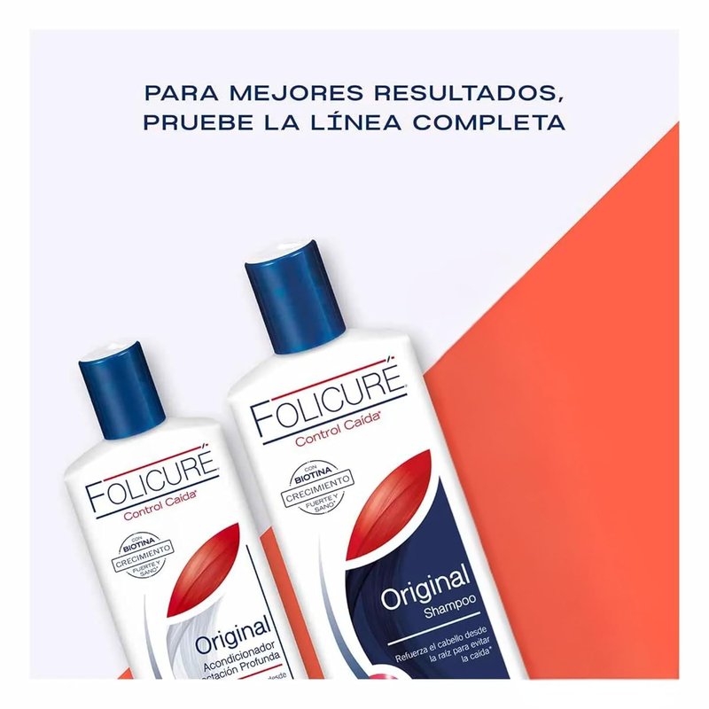 Folicure Hair Growth Shampoo & Conditioner Pack - Deep Moisture for Enhanced Volume | 11.8 fl oz Each
