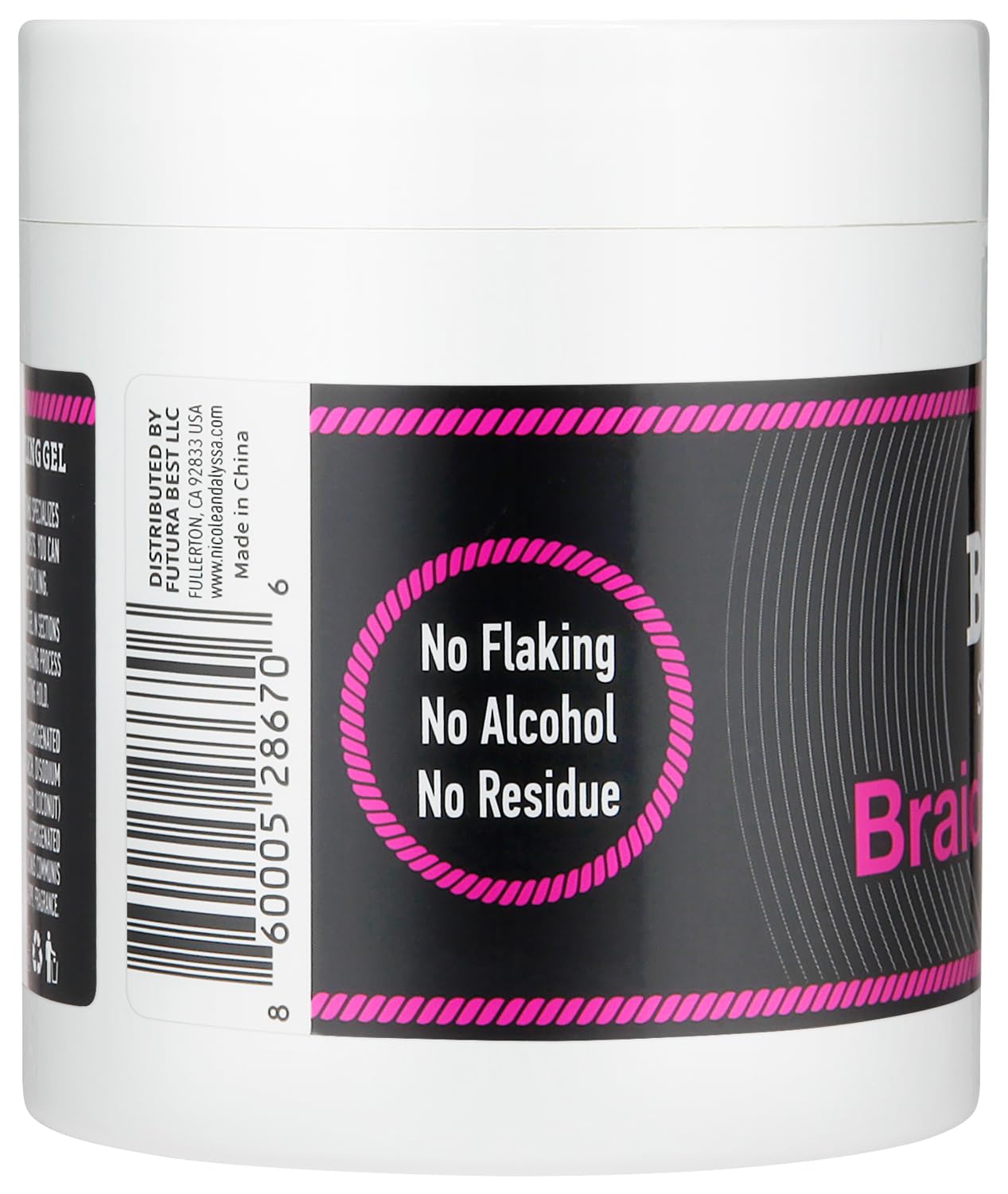 Nicole & Alyssa - Braiding Gel - Delivers smooth, sleek styles with extra hold, frizz control. Leaves no flakes or buildup, perfect for braids, locs, and twists.