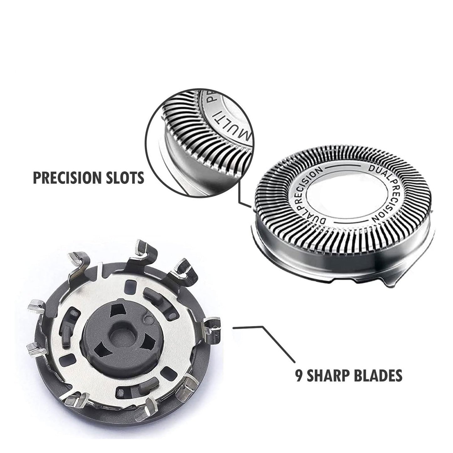 P-SH50Head-HQ8 Razors Replacement Head for Shaver HQ8 Sh0 All Head Whole Head