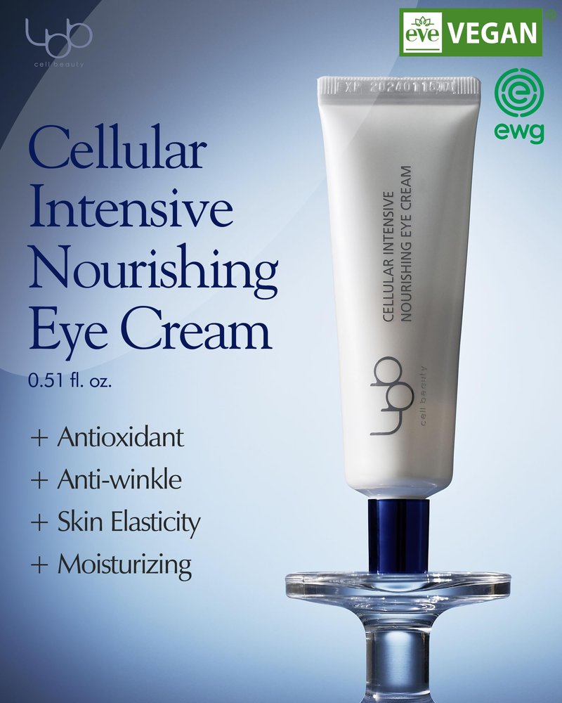 LBB Cellular Intensive Nourishing Eye Cream - Vegan Eye Lifting Treatment - Improves Wrinkles, Anti Aging, Nourishing - Tangerine Cellular Water, Shea Butter, Vitamin E, 0.5 oz.