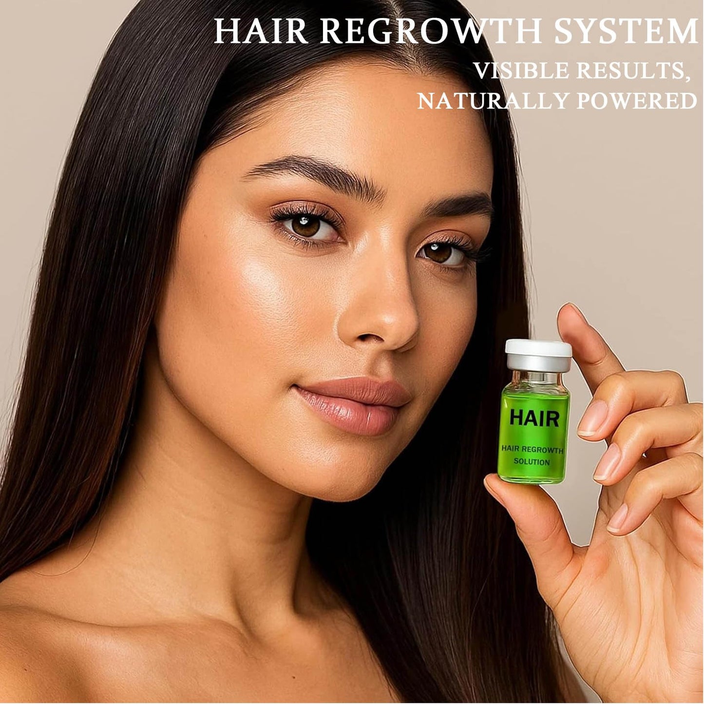 Hair Regrowth System – Advanced Hair Growth Treatment with Ginseng, Eclipta Prostrata, Peppermint Oil & Ginger Root, Thickening Serum for Men & Women (1)