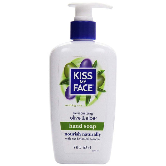 Kiss My Face Moisturizing Hand Soap, Olive & Aloe, 9 Fl Oz (Pack of 3)