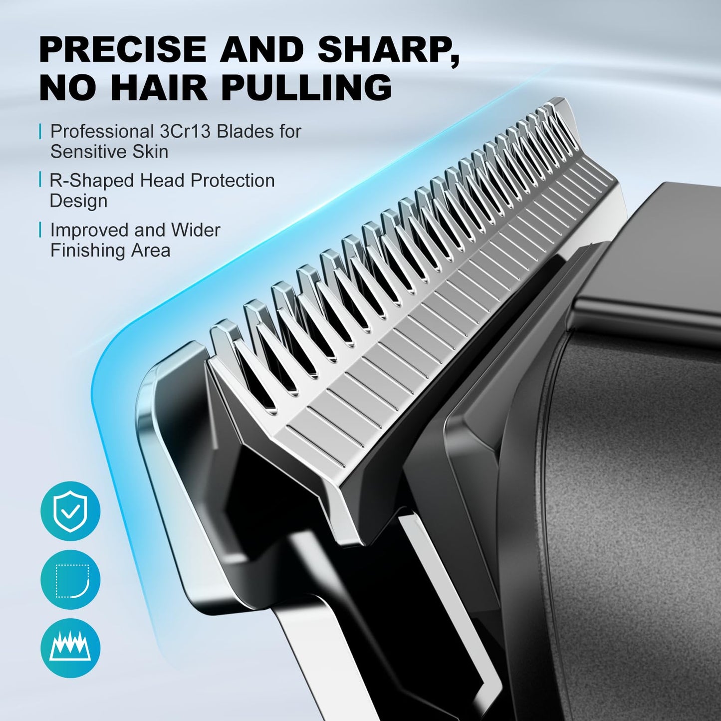 kensen Beard Trimmer for Men - 14 in 1 Professional Mens Grooming Kits, Dual Speed Electric Shaver and Hair Clipper for Beard Head Body Face Nose Ear Mustache Trimmer IPX7 Level LED Display 210 Min