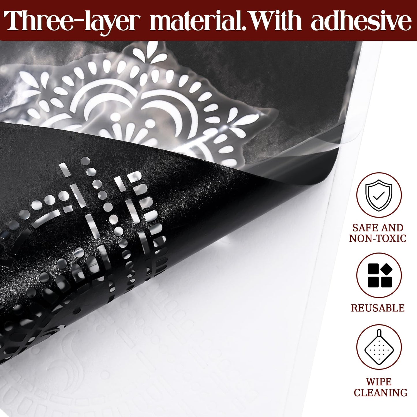 Henna Tattoo Stencils Kit 18 Sheets,Henna stencils for hands Temporary Tattoo Stickers for Women and Girls Face Paint Body Art