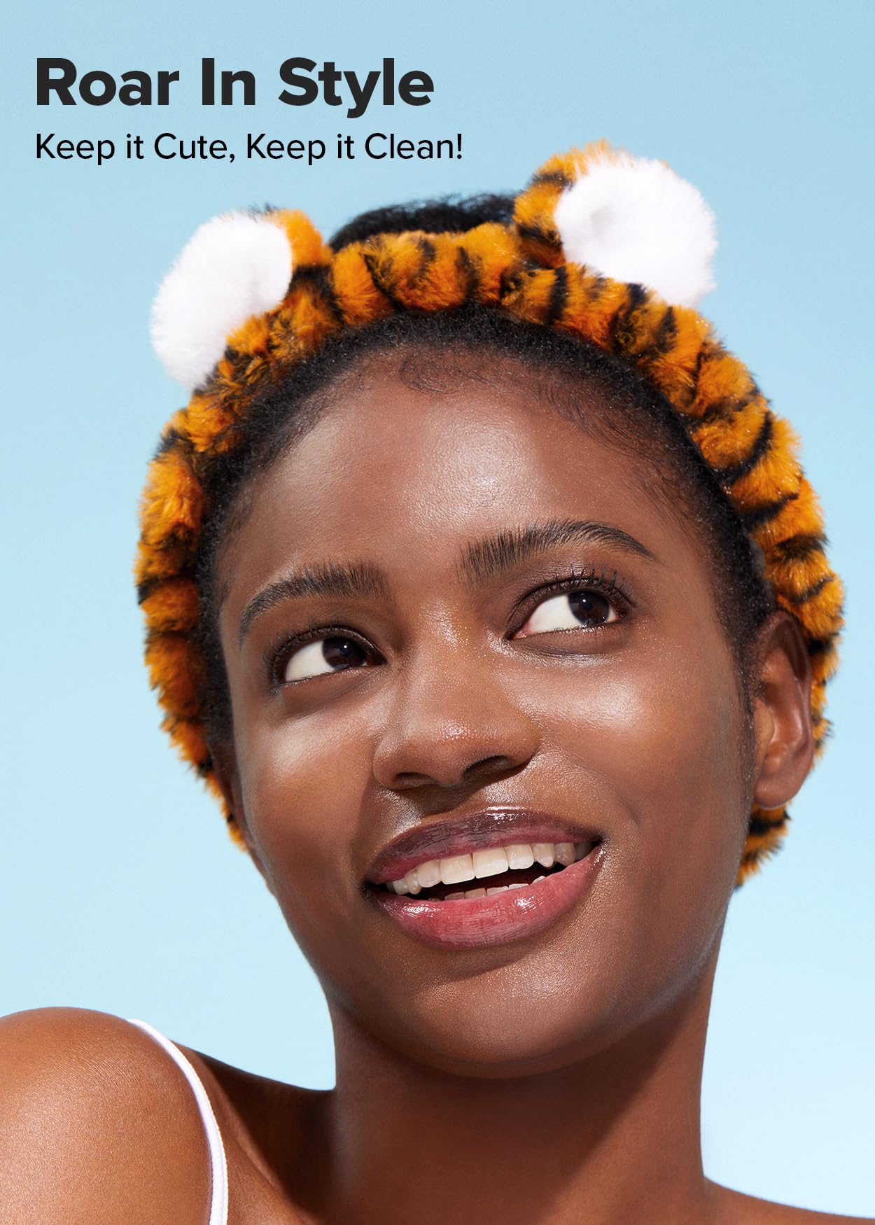 I DEW CARE Tiger Headband Wash-off Masks Set - Scoop Party + Face Wash Headband - Unisex Skincare Mask for Face