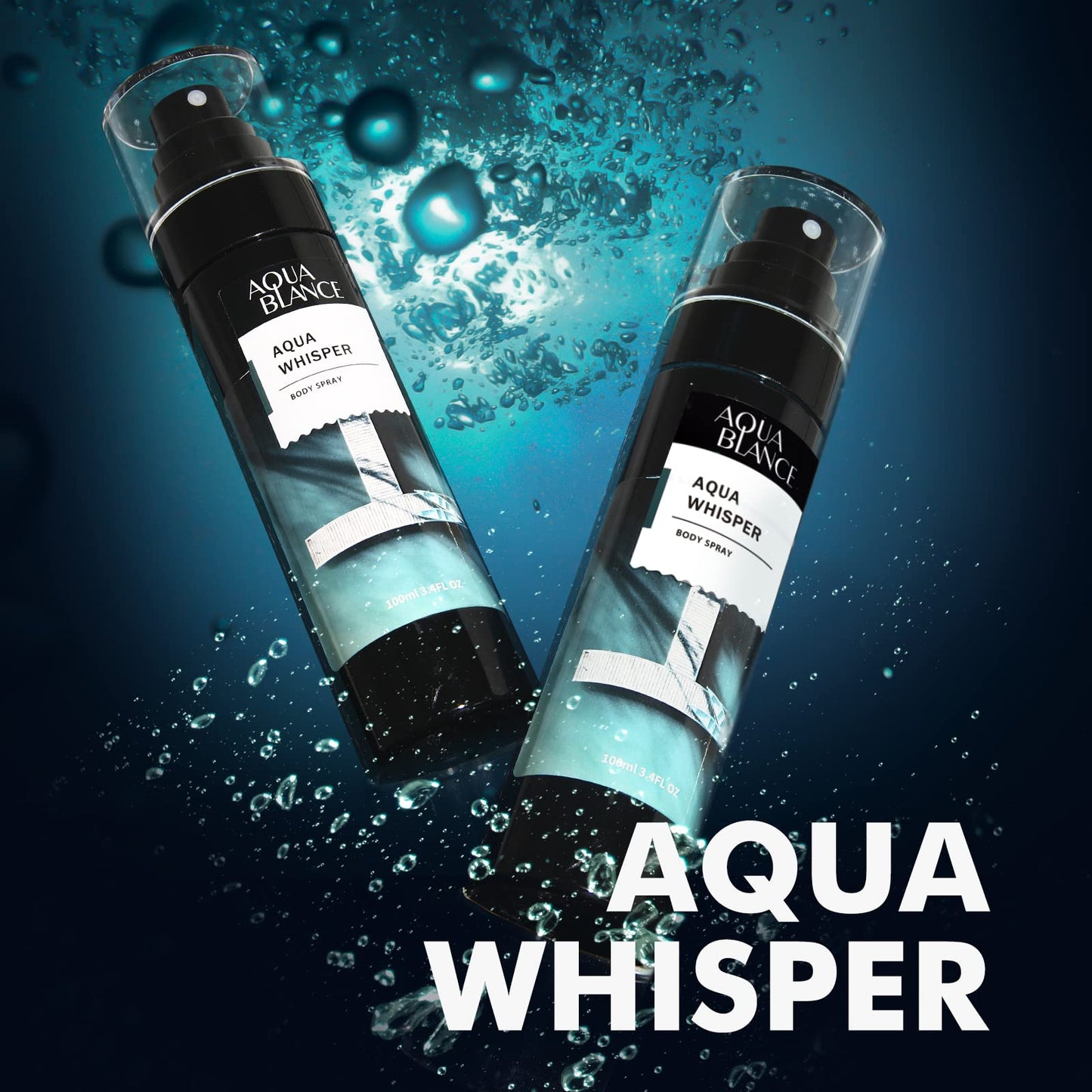 AQUA BLANCE Body Spray For Men Pack of 3 Deodorant Each 3.4 Fl Refreshing Fragrance Mist Oz
