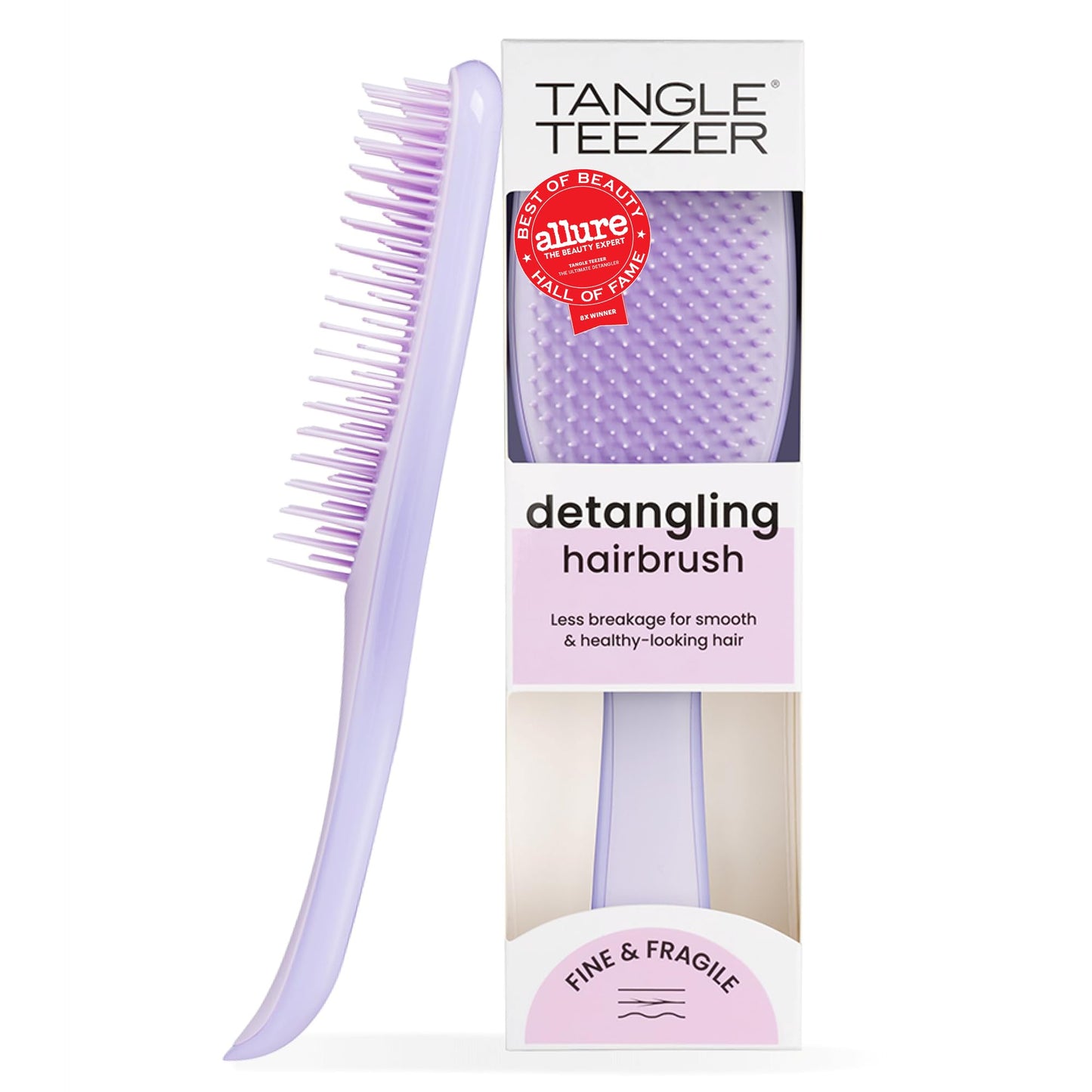 Tangle Teezer Fine & Fragile Ultimate Detangler Brush, Dry & Wet Hair Brush to Detangle & Reduce Breakage