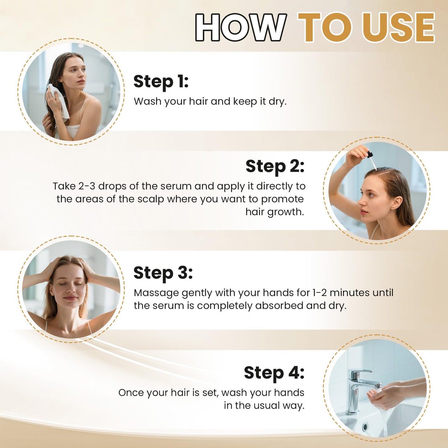 5% Minoxidil for Women Hair Growth Serum Topical Minoxidil Hair Regrowth Thicker Prevent Hair Loss 3 Bottles of 2oz