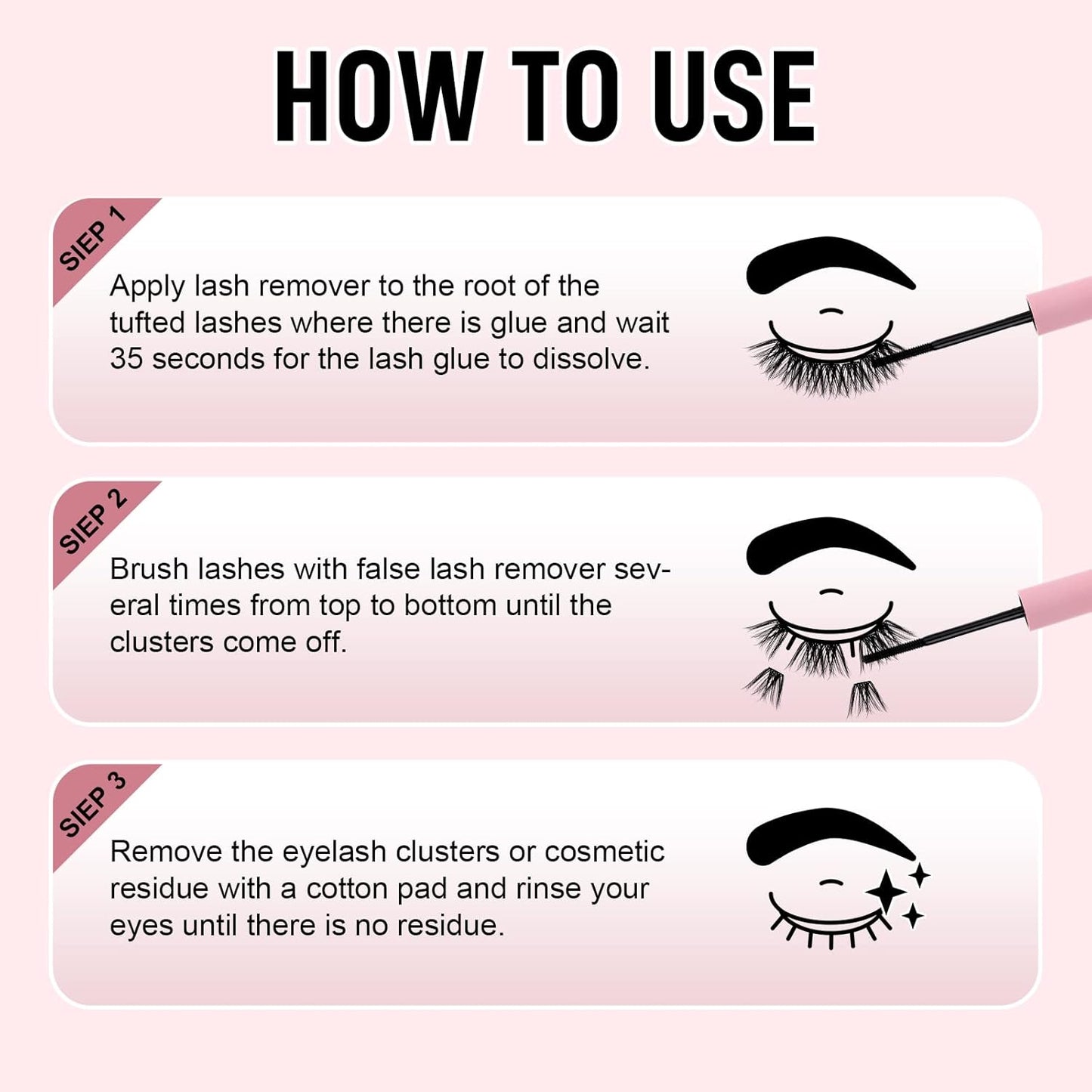 Lash Extension Remover Kit - Soothing Oil & Glue Remover for Cluster Lashes | 5ML, DIY Self-Application