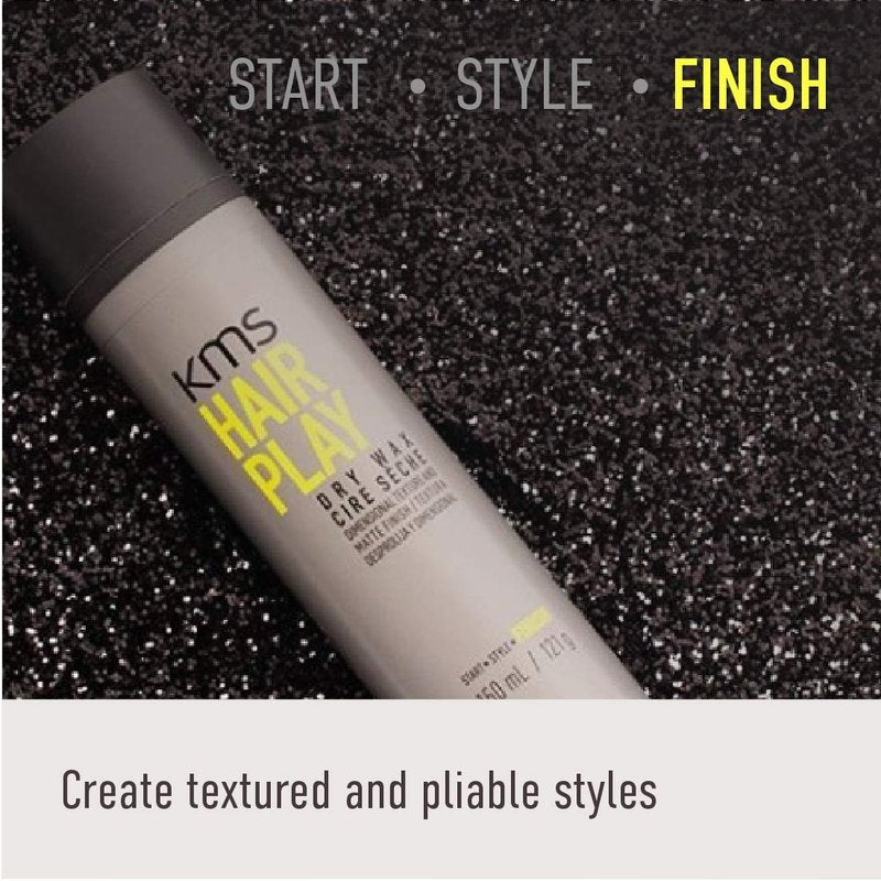 KMS Hairplay Flexible Hold Texturizing Dry Wax | 4.1 Oz Finishing Hairspray
