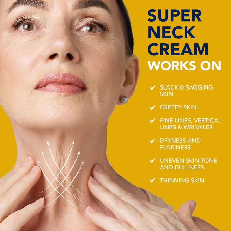 Korean Neck Cream for Firming & Tightening | Anti-Aging Treatment for Crepey Skin & Wrinkles