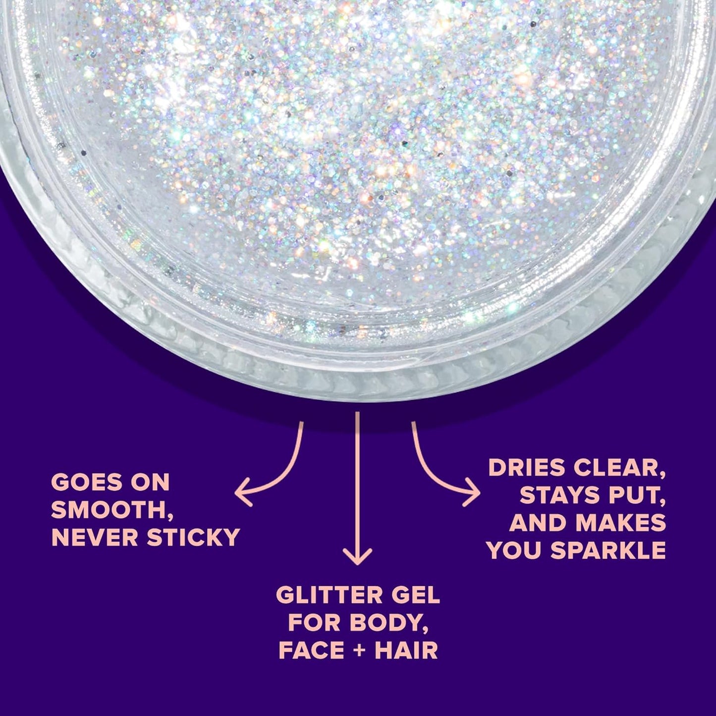 UNICORN SNOT Face & Body Glitter & Glitter Lip Gloss Bundle - Makeup for Festivals, Raves, Anime Cosplay - Safe for Face, Easy Application & Removal (Disco)