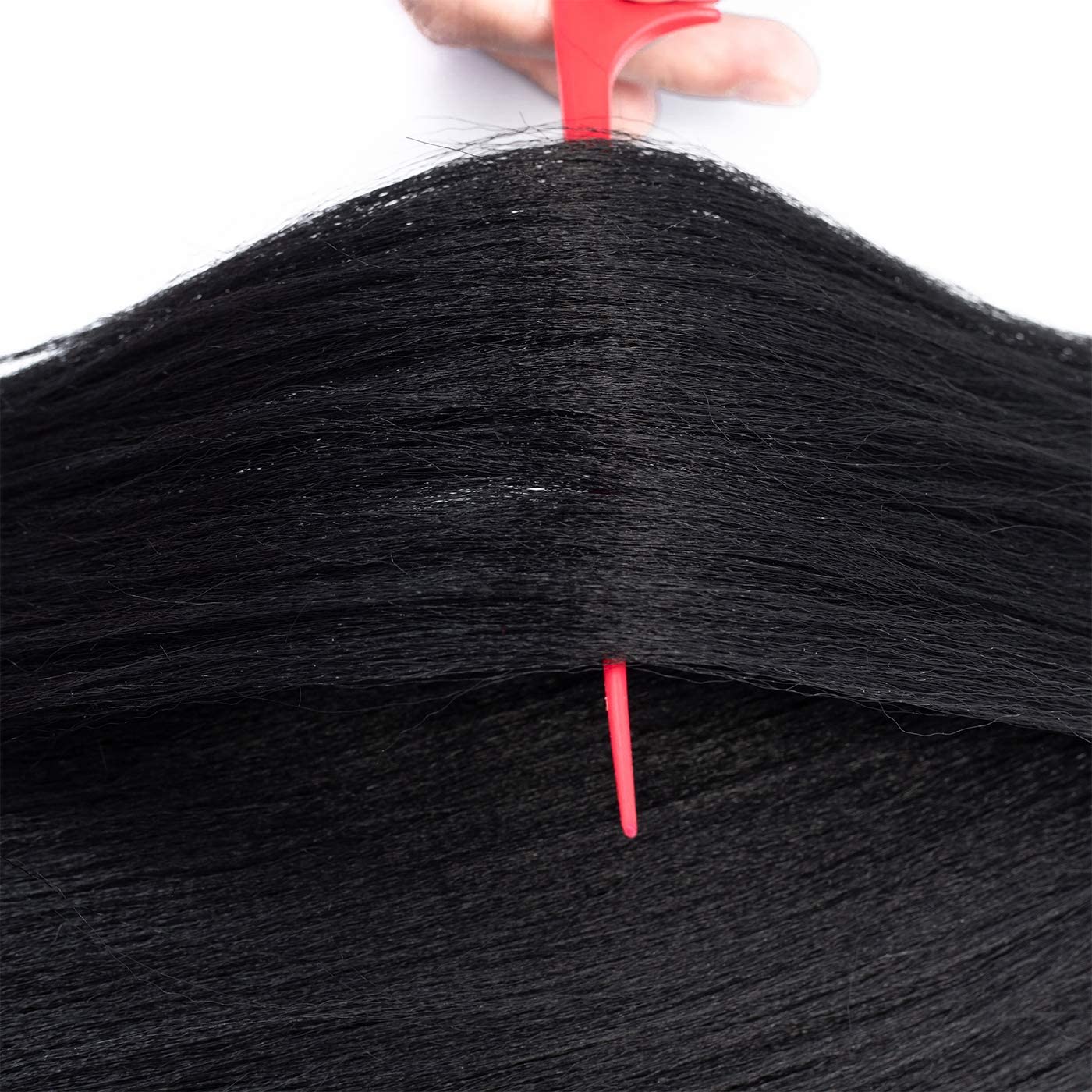 Callia Pre Stretched Braiding Hair 24 Inch 8 Packs Ombre Professional Prestretched Synthetic Braiding Hair Itch Free Yaki Synthetic Hair Extension for Crochet Twist (24Inch, 1B)