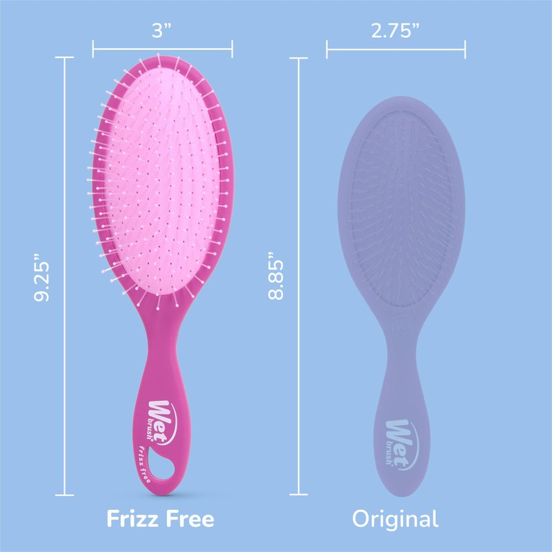 Wet Brush Frizz-Free Detangler Brush with Ionic Technology, Purple, Provides Frizz Control, Reduces Static, and Smooths All Hair Types, Best For Dry Hair, Made for Women, Men & Kids