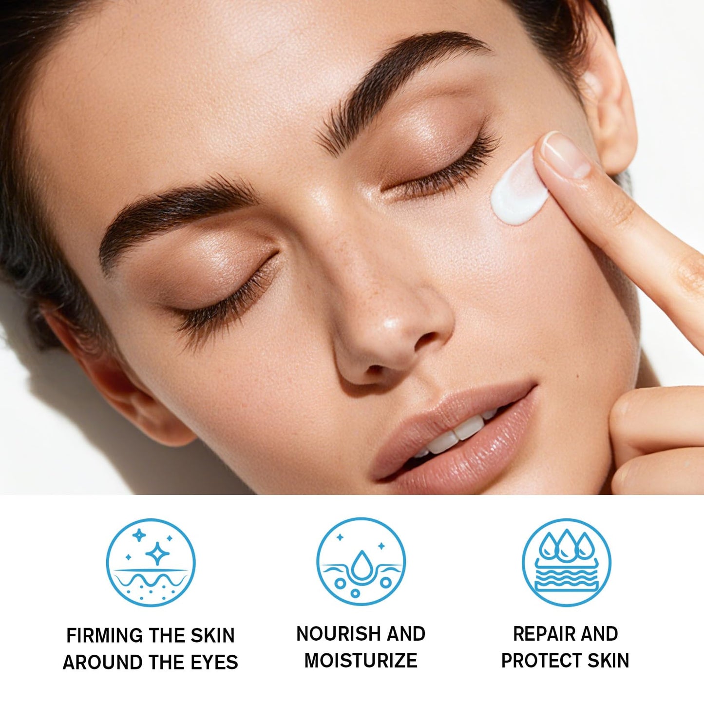 LUIMOLL Restore Eyelid Cream, 3% Oat Extract & Ceramide Complex, Soothing Hydration & Barrier Support for Dry, Itchy, Red, Sensitive, or Flaky Skin Around the Eyes for All-Day Use, 1oz