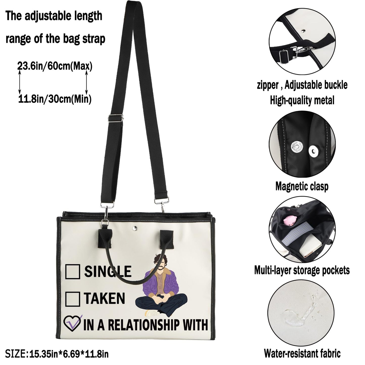 G2TUP P P Inspired Gift Dating P Daddy Makeup Bag Daddy Cosmetic Bag P Fan Merch