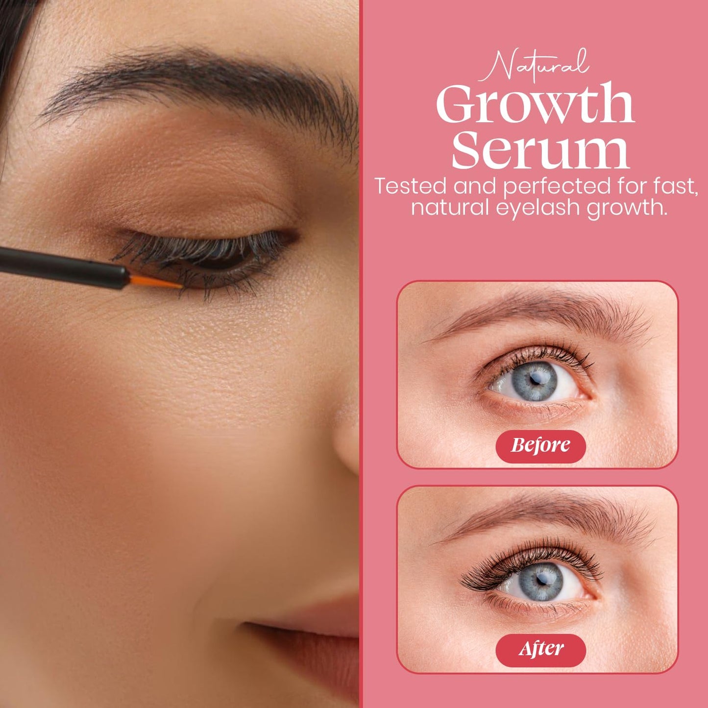 Bazka Eyelash Serum : Enhance Lash Growth & Thickness, Longer & Nourishing Formula for Prevent Moisture Loss, Twice per day (3.5mL)