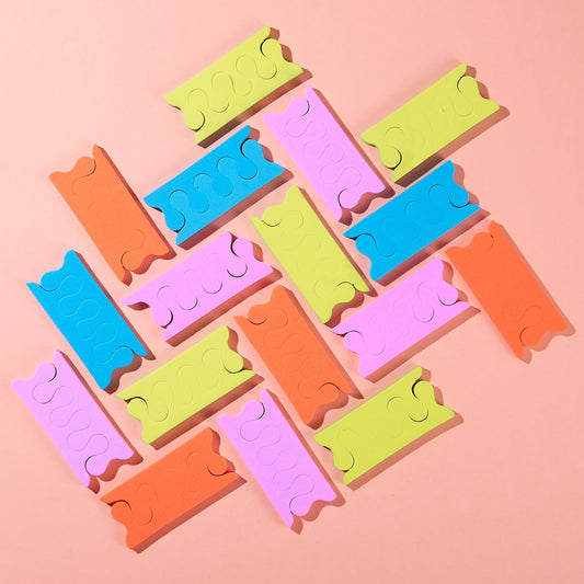 NOVAL Foam Toe Separators for Pedicure, 200 PCS (100 Pairs) Bulk Toe Spacers for Women, Nail Polish and Salon Use