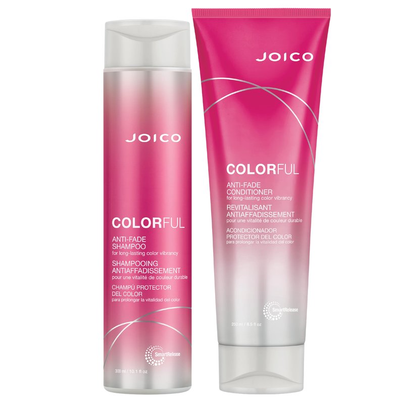 Joico Colorful Anti-Fade Shampoo and Conditioner Set Preserve Hair Color Long-Term Vibrancy For Color-Treated Hair