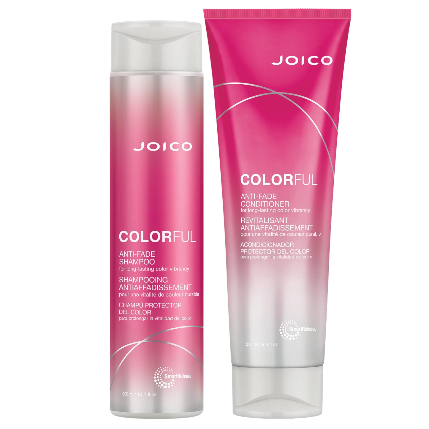Joico Colorful Anti-Fade Shampoo and Conditioner Set | Preserve Hair Color | Long-Term Vibrancy | For Color-Treated Hair